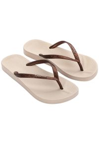 Japonki plażowe damskie Ipanema Anat Tan. Okazja: na plażę. Kolor: beżowy