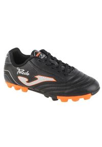 Buty piłkarskie dla dzieci Joma Toledo Jr. Zapięcie: sznurówki. Kolor: czarny. Materiał: materiał, syntetyk. Szerokość cholewki: normalna. Sport: piłka nożna