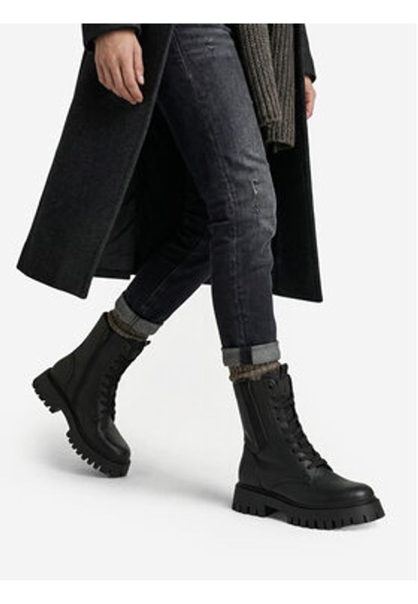 G-Star RAW - G-Star Raw Trzewiki CEO-WI23-LADIES-02 Czarny. Kolor: czarny. Materiał: skóra