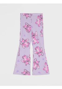 Sinsay - Spodnie flare ze wzorem Lilo & Stitch - fioletowy. Kolor: fioletowy #1