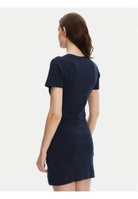 TOMMY HILFIGER - Tommy Hilfiger Sukienka codzienna New Cody WW0WW42721 Granatowy Slim Fit. Okazja: na co dzień. Kolor: niebieski. Materiał: bawełna. Typ sukienki: proste. Styl: casual #3