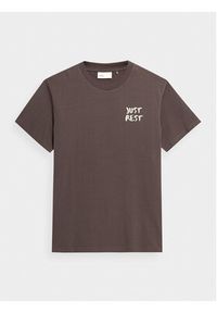 outhorn - Outhorn T-Shirt OTHSS23TTSHM465 Fioletowy Regular Fit. Kolor: fioletowy. Materiał: bawełna