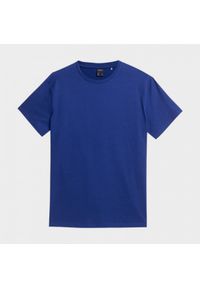 outhorn - T-shirt gładki męski. Materiał: materiał, bawełna, jersey. Wzór: gładki #5