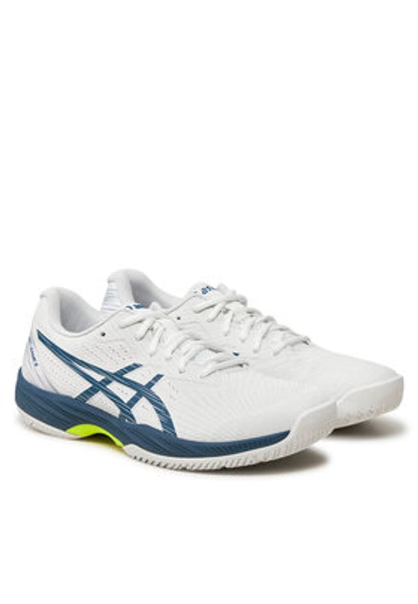 Asics Buty do tenisa Gel-Game 9 1041A337 Biały. Kolor: biały. Materiał: skóra. Sport: tenis