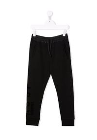 DSQUARED2 KIDS - Czarne spodnie dresowe z logo 4-16 lat. Kolor: czarny. Materiał: dresówka. Długość: długie. Wzór: nadruk. Sezon: lato #1