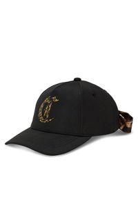 Just Cavalli Czapka z daszkiem 78RAZK80 ZSC04 Czarny. Kolor: czarny. Materiał: materiał, poliester