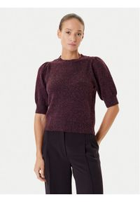 Vero Moda Sweter Doffy 10278313 Fioletowy Regular Fit. Kolor: fioletowy. Materiał: syntetyk