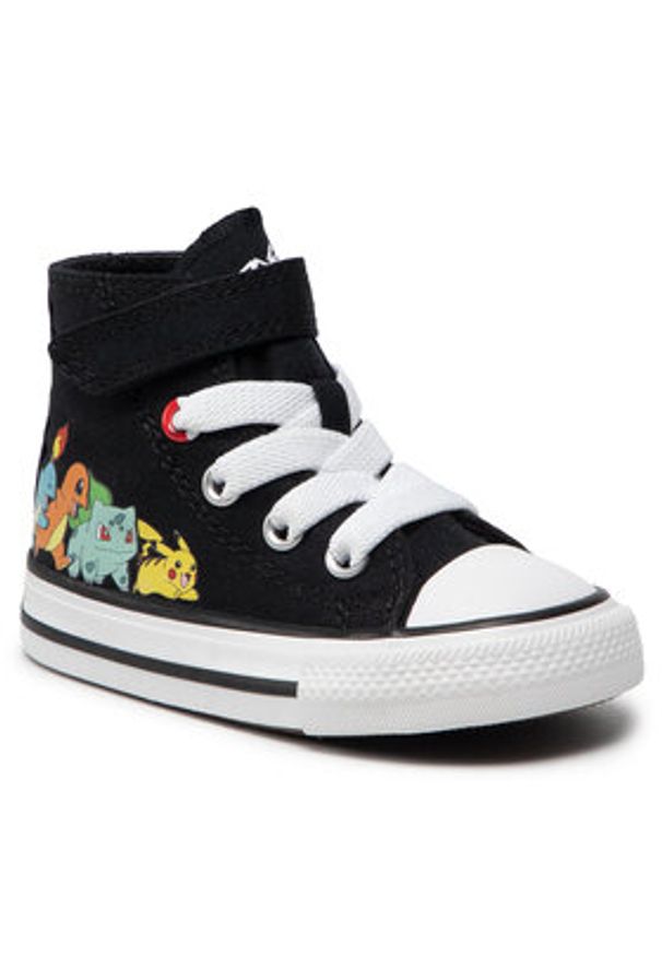 Converse Trampki POKEMON Chuck Taylor All Star Hi A01229C Czarny. Kolor: czarny. Materiał: materiał