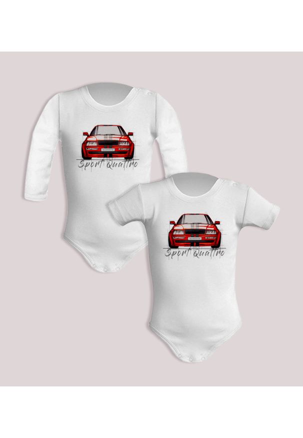 nikiniki - Audi S2 — body (Rozmiar: 6M; Długość rękawa: krótki; Rodzaj nadruku: Audi). Materiał: lakier, bawełna. Wzór: nadruk