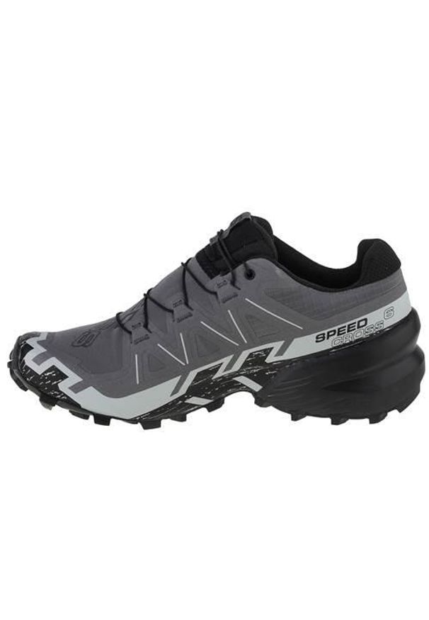 salomon - Buty do biegania męskie Salomon Speedcross 6. Zapięcie: sznurówki. Kolor: szary. Materiał: tkanina. Szerokość cholewki: normalna. Model: Salomon Speedcross