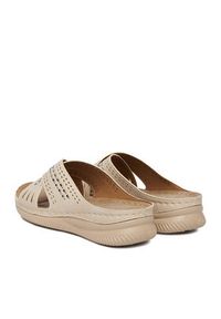 Go Soft Klapki CEO-WYL05010-08 Beżowy. Kolor: beżowy. Materiał: skóra #5
