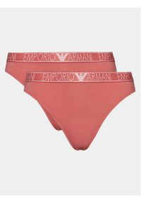 Emporio Armani Underwear Komplet 2 par fig brazylijskich 164752 4R223 05373 Różowy. Kolor: różowy. Materiał: bawełna