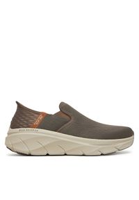 skechers - Skechers Sneakersy D'Lux Walker 2.0-Reeler 232463/BRN Brązowy. Kolor: brązowy. Materiał: materiał