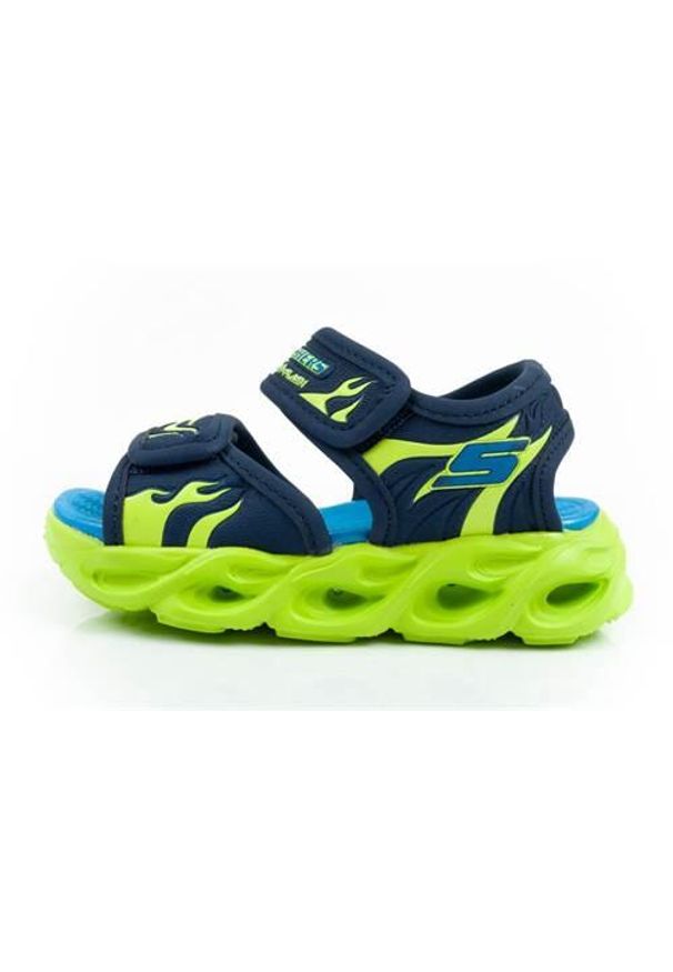 skechers - Buty do chodzenia niemowlęce Skechers 400102NNVLM. Zapięcie: rzepy. Kolor: wielokolorowy. Materiał: tkanina. Sport: turystyka piesza