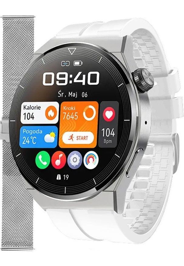 Smartwatch Enter SAT.111.532.1411-SET Biały. Rodzaj zegarka: smartwatch. Kolor: biały
