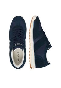 Guess Jeans Sneakersy EO-DELAND-01 WE Granatowy. Kolor: niebieski. Materiał: skóra, zamsz #4