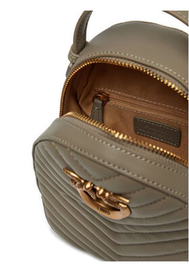 Pinko - PINKO Plecak Love Click Mini Backpack . AI 24-25 PLTT 103614 A1J2 Beżowy. Kolor: beżowy. Materiał: skóra