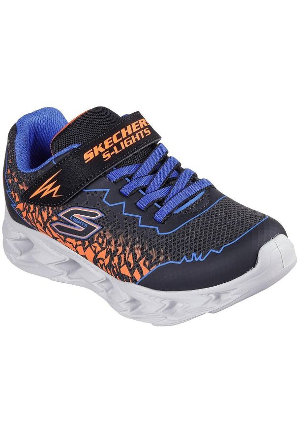 skechers - Adidasy Skechers Vortex 2.0 - Zorento, Dzieci. Zapięcie: rzepy. Kolor: czarny. Materiał: materiał, syntetyk, tkanina. Szerokość cholewki: normalna. Sport: turystyka piesza