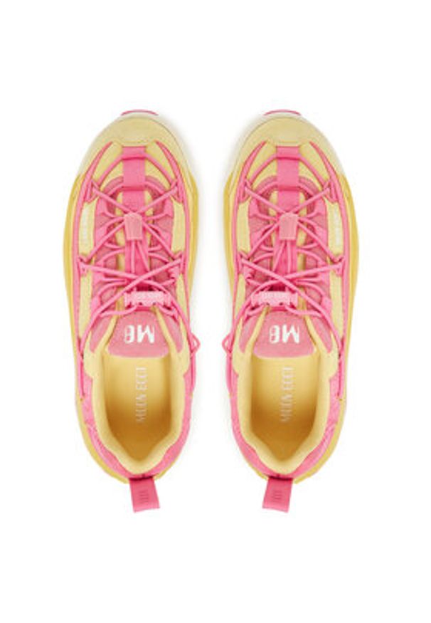 Moon Boot Sneakersy Moon247 Xlace 80D2490100 Żółty. Kolor: żółty. Materiał: skóra, zamsz