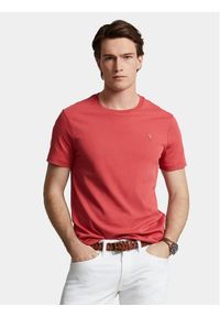 Polo Ralph Lauren T-Shirt 710740727075 Czerwony Slim Fit. Typ kołnierza: polo. Kolor: czerwony. Materiał: bawełna #1