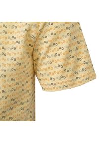 Koszulka Polo - Męska - Pako Jeans - Żółta w Drobny Wzór. Okazja: na co dzień. Typ kołnierza: polo. Kolor: żółty, wielokolorowy, złoty. Materiał: bawełna. Styl: casual #5