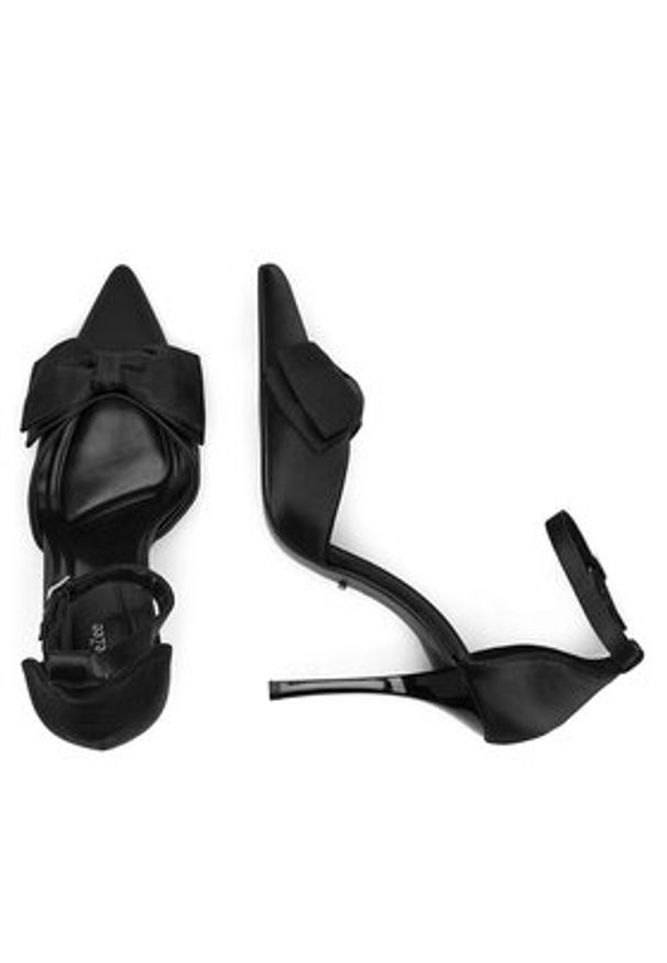 DeeZee Szpilki LH24018-1 Czarny. Kolor: czarny. Materiał: materiał. Obcas: na szpilce