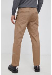 G-Star RAW - G-Star Raw Spodnie bawełniane D20551.C900 męskie kolor brązowy w fasonie chinos. Kolor: brązowy. Materiał: bawełna #4