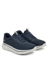 skechers - Skechers Sneakersy Go Walk Arch Fit N-Joy 217078 NVY Granatowy. Kolor: niebieski. Materiał: materiał