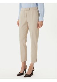 BOSS Spodnie materiałowe Tapria 50556341 Beżowy Slim Fit. Kolor: beżowy. Materiał: syntetyk, wiskoza #1