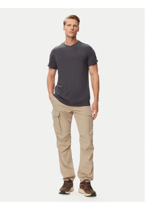 G-Star RAW - G-Star Raw T-Shirt Lash D16396-B353 Szary ciemny Relaxed Fit. Kolor: szary. Materiał: bawełna