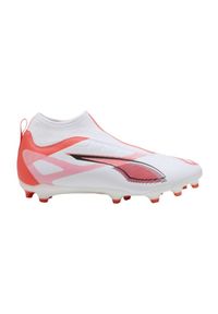 Puma - Buty Piłkarskie Ze Sztuczną Nawierzchnią Dla Dzieci Ultra 5 Match. Kolor: biały. Sport: piłka nożna
