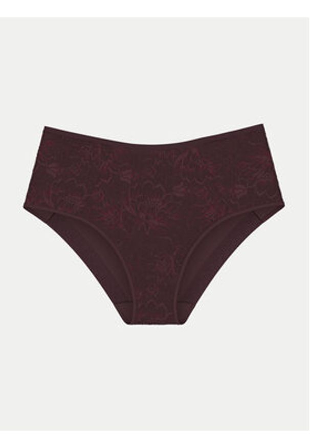 Triumph Figi klasyczne z wysokim stanem Amourette Charm 10216997 Bordowy. Stan: podwyższony. Kolor: czerwony. Materiał: syntetyk