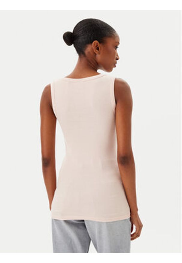 BOSS Top C_Ematite 50504245 Różowy Slim Fit. Kolor: różowy. Materiał: bawełna