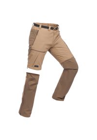 FORCLAZ - Spodnie trekkingowe męskie 2w1 Forclaz Trek 500. Materiał: tkanina, syntetyk