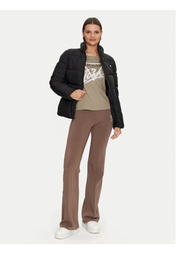 Guess Kurtka puchowa New Claudia V4YL03 WFUD0 Czarny Regular Fit. Kolor: czarny. Materiał: syntetyk