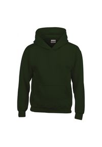 GILDAN - Sweatshirt bluza dziecięca z kapturem Gildan Heavy Blend ®. Typ kołnierza: kaptur. Kolor: zielony #1