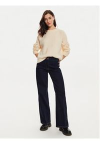 AMERICAN VINTAGE - American Vintage Sweter VITO18EH24 Beżowy Loose Fit. Kolor: beżowy. Materiał: wełna. Styl: vintage #3