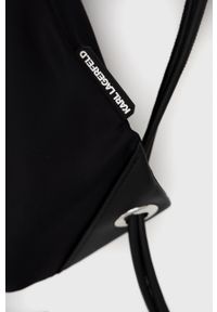 Karl Lagerfeld Plecak damski kolor czarny duży z nadrukiem. Kolor: czarny. Materiał: poliamid. Wzór: nadruk #2