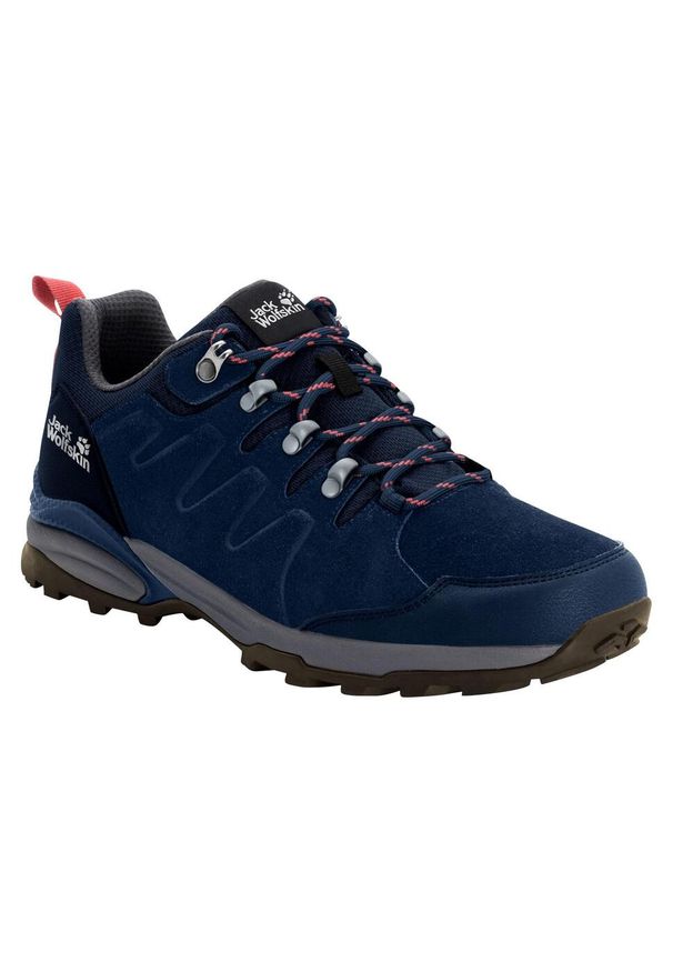 Buty trekkingowe damskie Jack Wolfskin Refugio Texapore Low. Kolor: szary, niebieski, wielokolorowy. Styl: sportowy. Sport: turystyka piesza