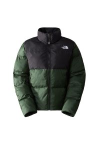 Kurtka The North Face Saikuru 0A853NKII1 - zielona. Okazja: na spacer. Kolor: zielony. Materiał: materiał, poliester. Sezon: zima. Sport: turystyka piesza #1