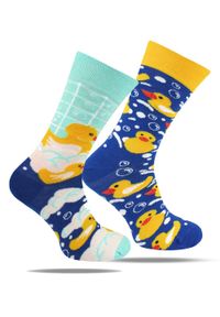 His Story - Skarpetki Bawełniane - Tematyczne - Kaczki w Kąpieli. Kolor: wielokolorowy. Materiał: elastan, bawełna, poliamid #1