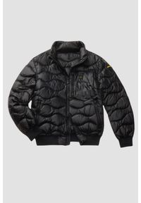 Blauer USA - BLAUER Czarna kurtka męska Daniel Short Jackets, Rozmiar L. Kolor: czarny. Materiał: poliamid