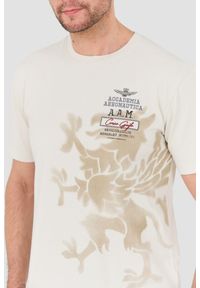 Aeronautica Militare - AERONAUTICA MILITARE Beżowy t-shirt M.C.. Kolor: beżowy #5