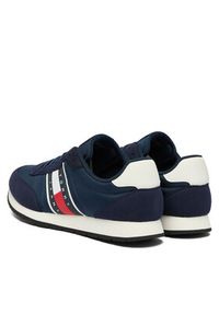 Tommy Jeans Sneakersy Tjm Classic Runner EM0EM01709 Granatowy. Kolor: niebieski. Materiał: materiał #3