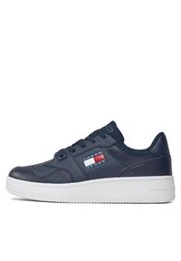 Tommy Jeans Sneakersy Tjm Retro Basket Ess EM0EM01395 Granatowy. Kolor: niebieski. Materiał: skóra