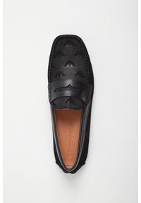 Emporio Armani - Mokasyny męskie zamszowe EMPORIO ARMANI. Materiał: zamsz #4