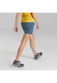 quechua - Spodenki turystyczne damskie, Quechua MH500. Kolor: szary, niebieski, wielokolorowy. Materiał: elastan, poliamid, materiał. Sport: turystyka piesza