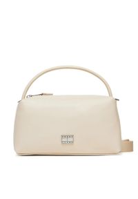 Tommy Jeans Torebka Tjw American Cool Shoulder Bag AW0AW17531 Beżowy. Kolor: beżowy. Materiał: skórzane