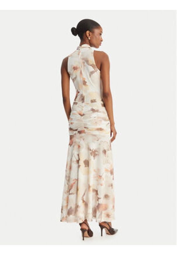 BARDOT - Bardot Sukienka wieczorowa Leanna 60373DB1 Écru Slim Fit. Kolor: kremowy. Materiał: syntetyk. Styl: wizytowy