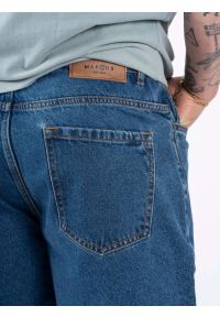 MARCUS - Męskie Spodenki Jeansowe Marcus Justin 2239 Shorts Med. Blue Wash 2-7000168. Materiał: jeans #4